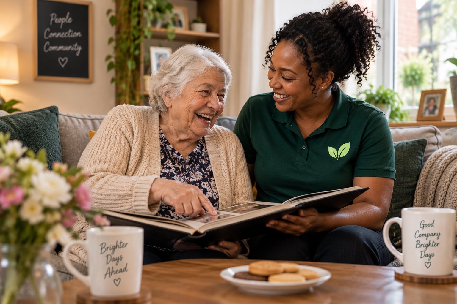A companion and a client together in Bury